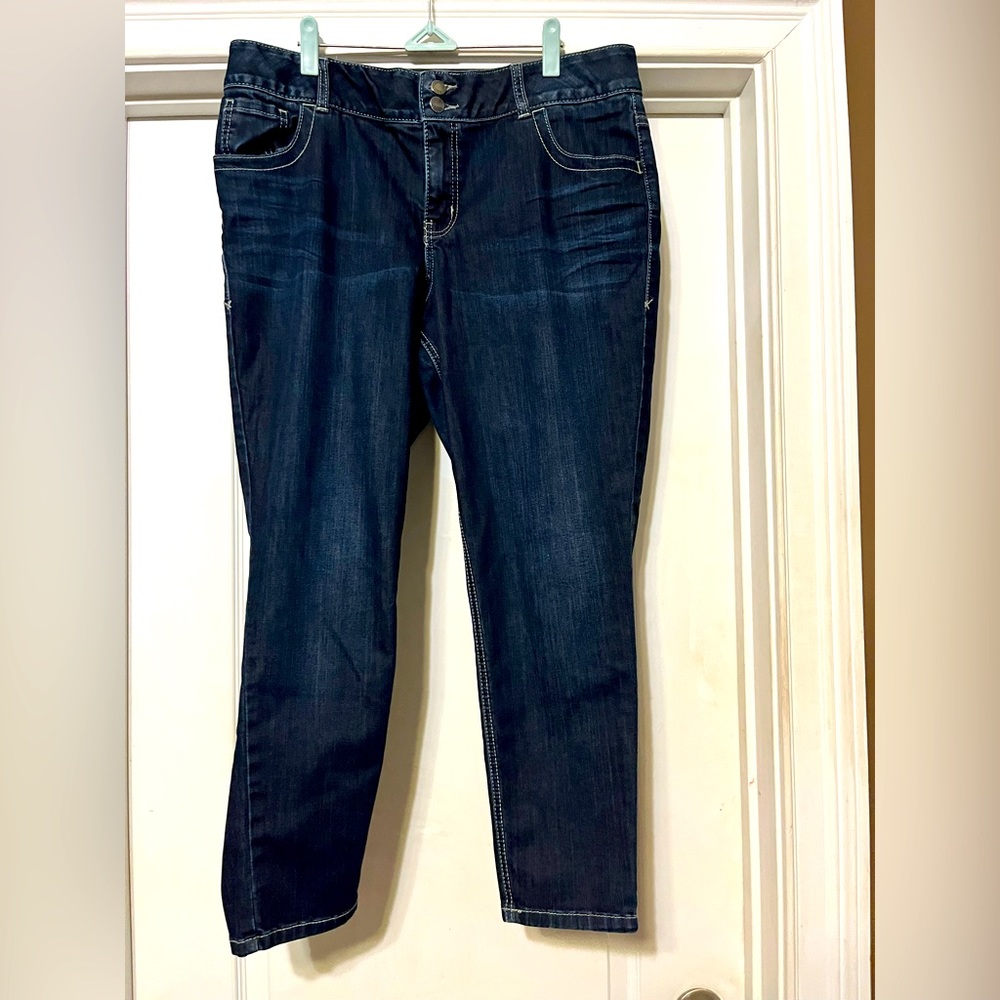 Lane Bryant Flex Magic Waistband Tighter Tummy High-rise Skinny Size 18 short